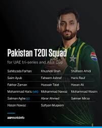 "Salman Agha to Lead 17-Member Squad Ahead of Asia Cup 2025