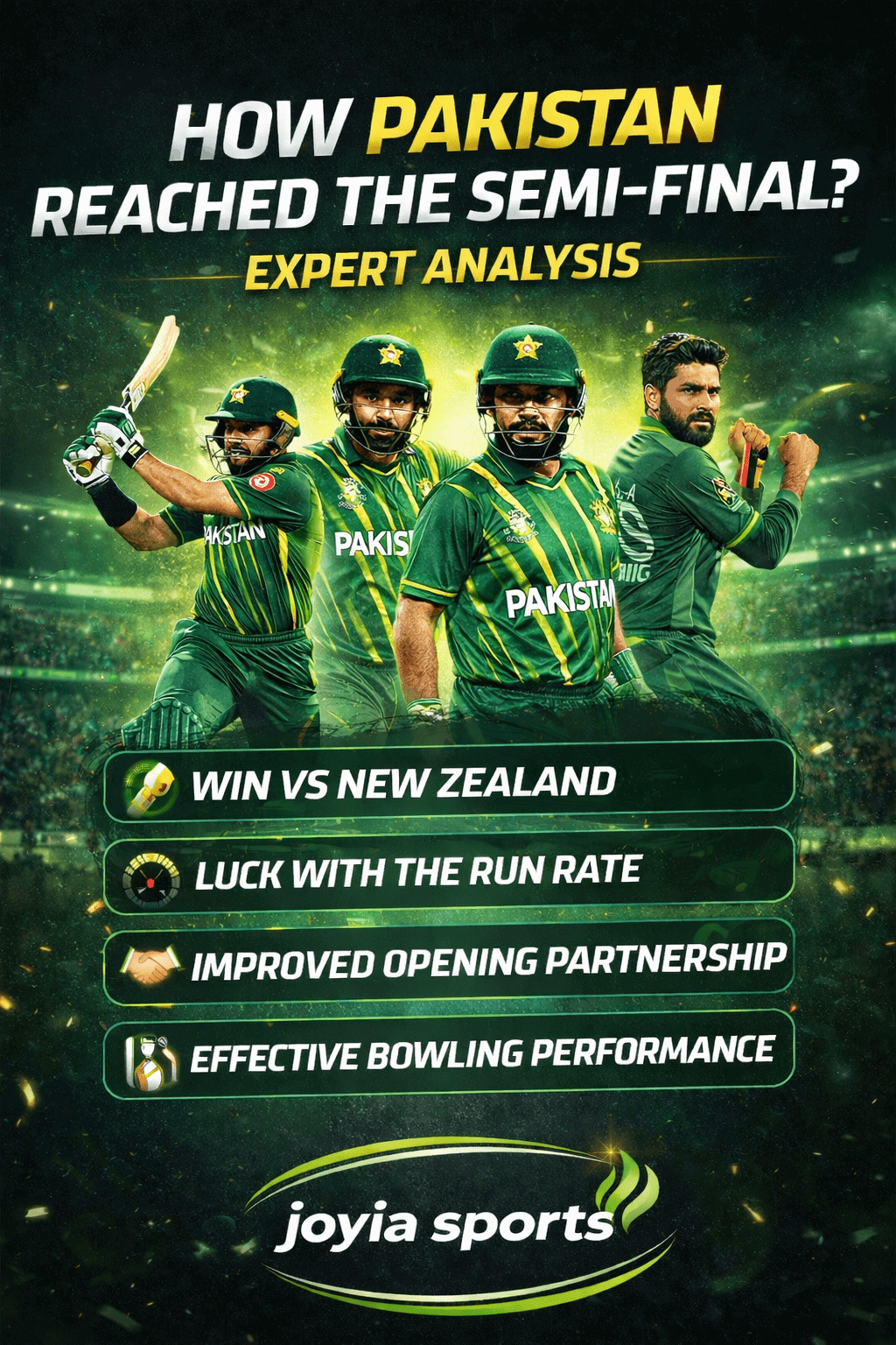 How can Qualify Pakistan for the semi-final