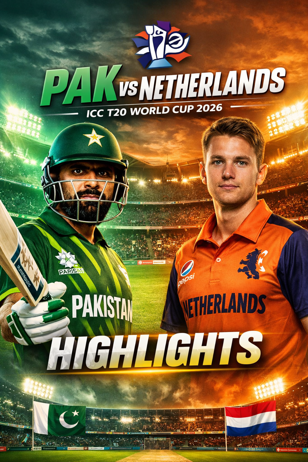 Pakistan vs Netherlands full Highlights 1st match of ICC mens T20 world cup 2026